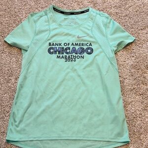 Nike Mint Green Chicago Marathon Tee